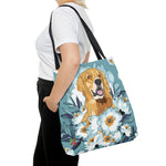 Tote Bag - Golden  Flowers