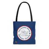 AOP Tote Bag - GDHS - (Blue) White Logo